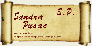 Sandra Pušac vizit kartica